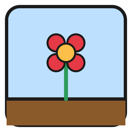 A red flower for the garden job