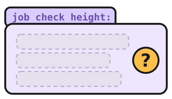 The check height job, folded shut, its lines hidden